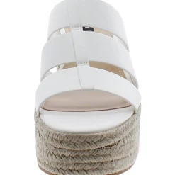 Keran 3 Faux Leather Slip On Platform Sandals