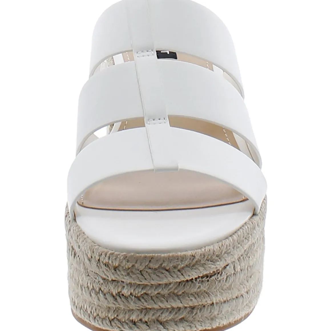 Keran 3 Faux Leather Slip On Platform Sandals