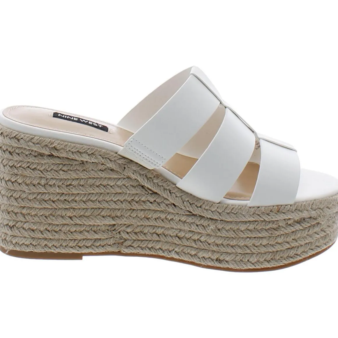 Keran 3 Faux Leather Slip On Platform Sandals