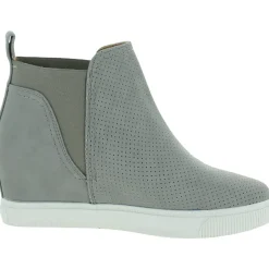 Kimber Faux Leather Pull On Wedge Boots