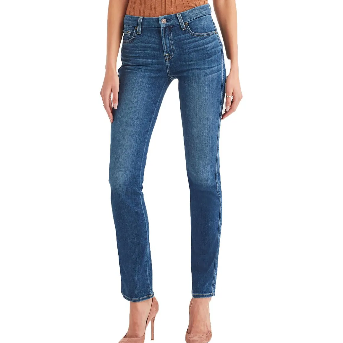 Kimmie Denim High Rise Straight Leg Jeans