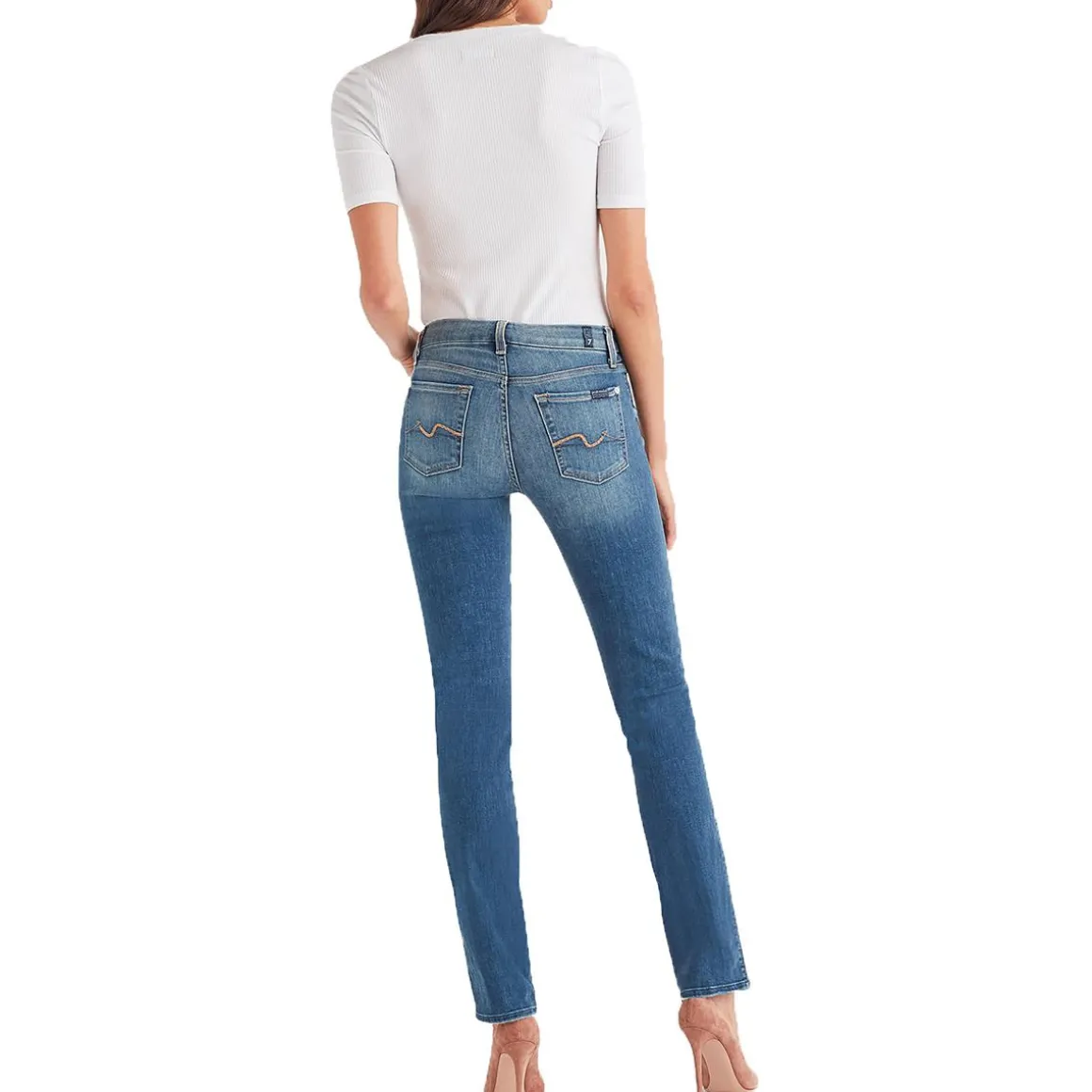 Kimmie Denim High Rise Straight Leg Jeans