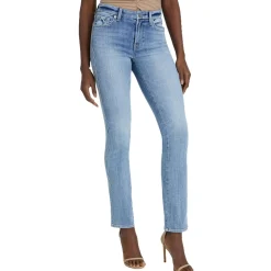Kimmie Fitted Denim Straight Leg Jeans