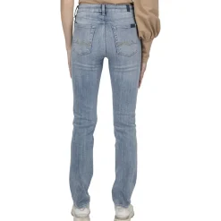 Kimmie Fitted Denim Straight Leg Jeans
