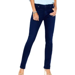Kimmie Mid-Rise Slimming Straight Leg Jeans