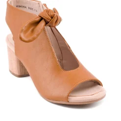 Kimora Padded Insole Bow Peep-Toe Heels