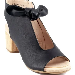 Kimora Padded Insole Bow Peep-Toe Heels