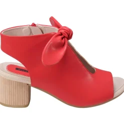 Kimora Padded Insole Bow Peep-Toe Heels