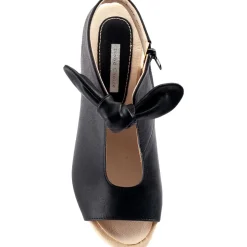 Kimora Padded Insole Bow Peep-Toe Heels