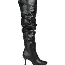Kindy Extra Wide Calf Vegan Leather Knee-High Boots