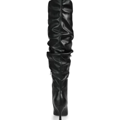 Kindy Extra Wide Calf Vegan Leather Knee-High Boots