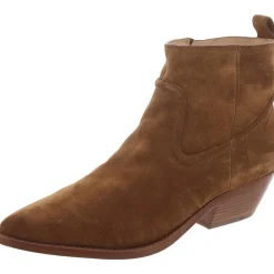 Kinsley Faux Suede Almond Toe Chelsea Boots
