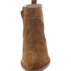 Kinsley Faux Suede Almond Toe Chelsea Boots