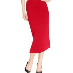 Knee-Length Lined Pencil Skirt