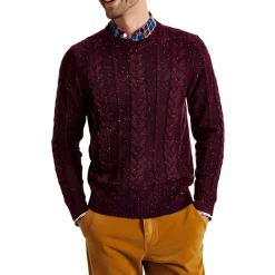 Knit Cable Knit Crewneck Sweater