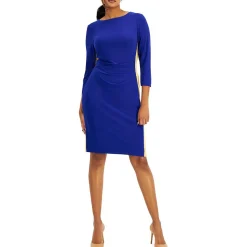 Knit Colorblock Sheath Dress