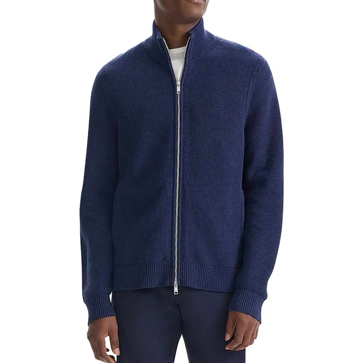 Knit Cotton Full Zip Sweater