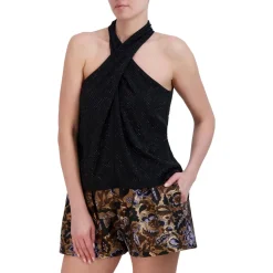 Knit Criss-Cross Halter Top