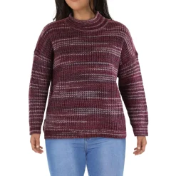 Knit Long Sleeves Mock Turtleneck Sweater