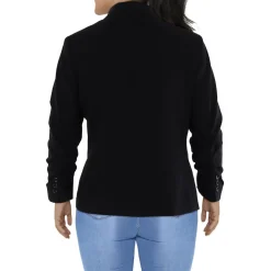 Knit Long Sleeves One-Button Blazer