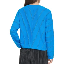 Knit Metallic Pullover Sweater