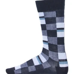 Knit Mosaic Print Dress Socks