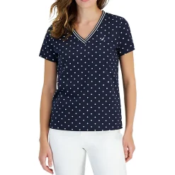 Knit Polka Dot Pullover Top