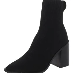 Knit Pull On Ankle Boots