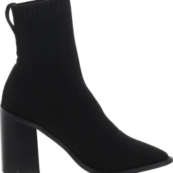 Knit Pull On Ankle Boots