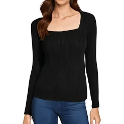 Knit Ribbed Pullover Sweater