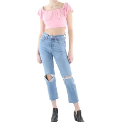 Knit Ruffled Cropped