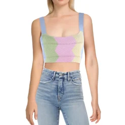 Knit Sleeveless Cropped