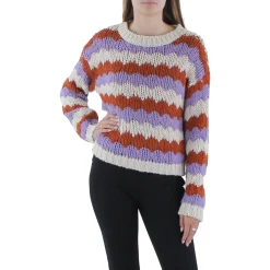 Knit Striped Crewneck Sweater