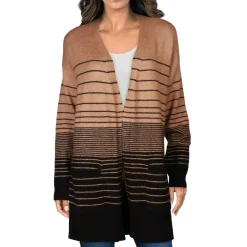 Knit Striped Duster Sweater