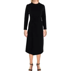 Knot Front Below Knee Midi Dress