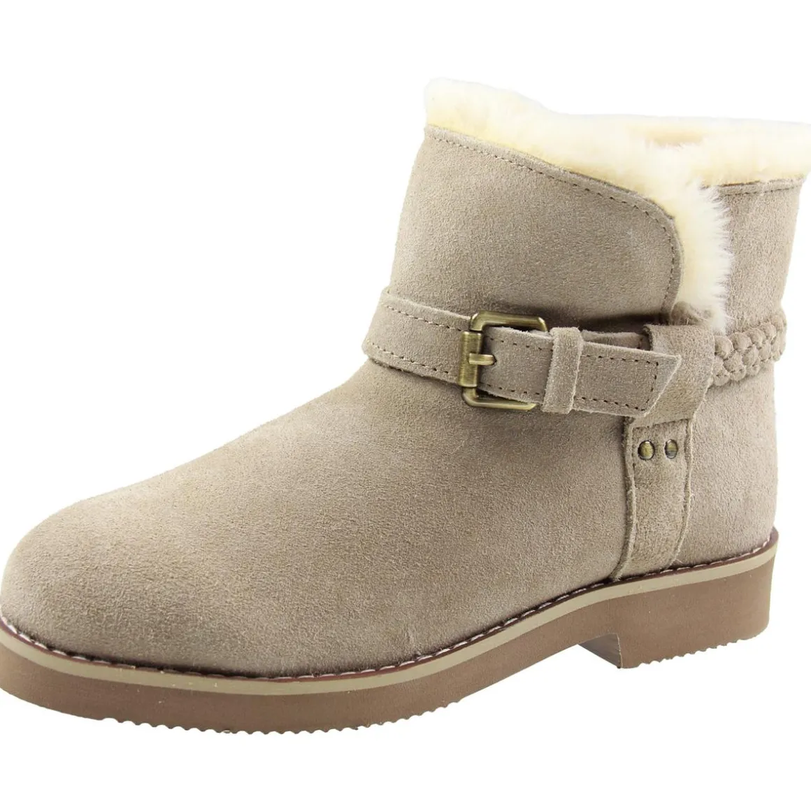 KORRI Faux Fur Lined Buckle Winter & Snow Boots