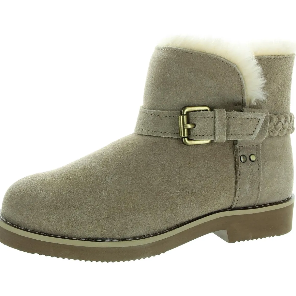KORRI Faux Fur Lined Buckle Winter & Snow Boots