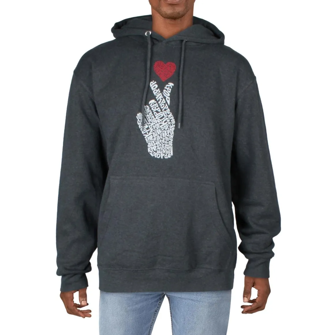 K-Pop Love Graphic Cotton Hoodie