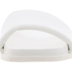 Kudos Solid Faux Leather Slide Sandals