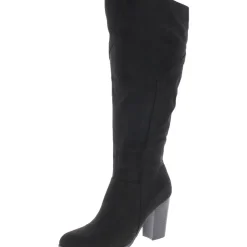 Kyllie Faux Suede Wide Calf Knee-High Boots
