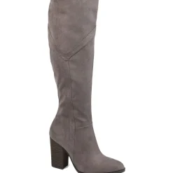 Kyllie Faux Suede Wide Calf Knee-High Boots