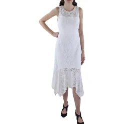 Lace Boat Neck Fit & Flare Dress