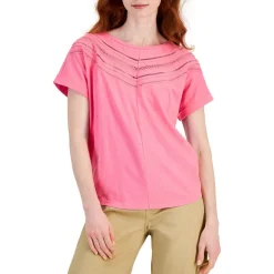 Lace Logo Pullover Top