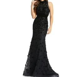 Lace Maxi Evening Dress