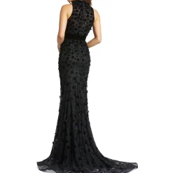 Lace Maxi Evening Dress