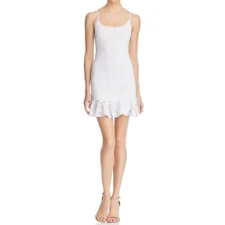 Lace Mini Flounce Dress