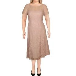 Lace Sequined Midi Dress