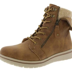 Lace Up Mixed Media Winter & Snow Boots