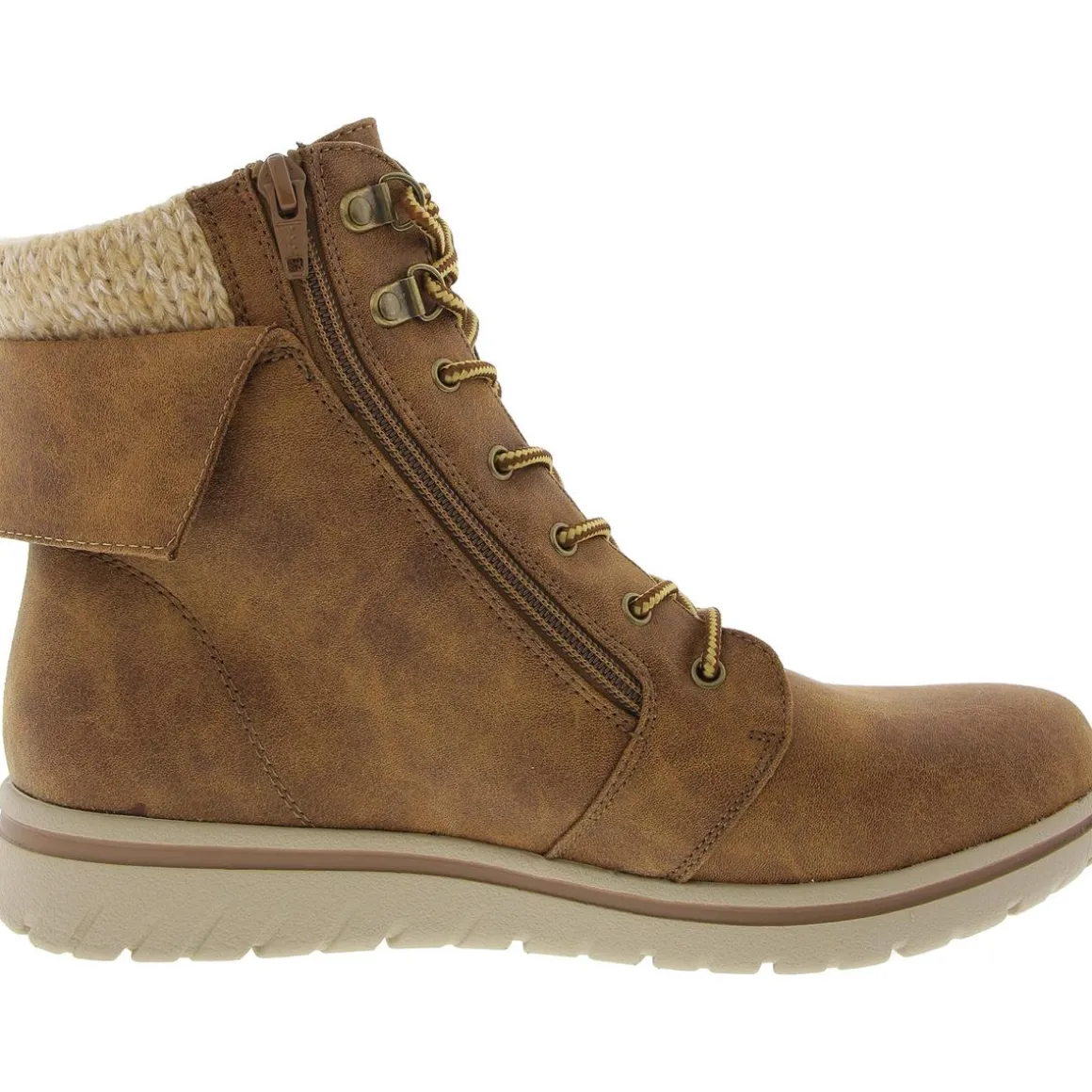 Lace Up Mixed Media Winter & Snow Boots