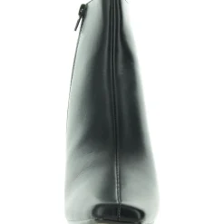 Laceless Faux Leather Ankle Boots